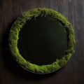 Moss Minimalistic Round Picture Frame.