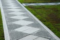 Moss stone paths diamonds Royalty Free Stock Photo