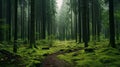 Mosscovered Path: Atmospheric Forest Walk With Ominous Vibes