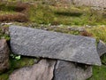 Mossy ancient stone wall texture