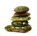 Mossy Rock Stack Royalty Free Stock Photo