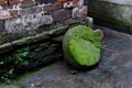 Mossy stone mill Royalty Free Stock Photo