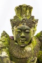 Mossy Stone Statue at Pura Ulun Danu Batur, Bali Royalty Free Stock Photo