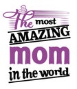 The most amazing mom in the world graphic