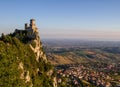 The most ancient fortress of San Marino-Rocca della Guaita. Italy.