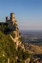 The most ancient fortress of San Marino-Rocca della Guaita. Italy.
