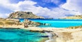 Most beautiful beaches of Greece - Lefkos, in Karpathos island Royalty Free Stock Photo