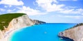 Most beautiful beaches of Greece series - Porto Katsiki in Lefkada. Ionian islands Royalty Free Stock Photo