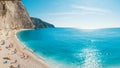 Most beautiful beaches of Greece series - Porto Katsiki in Lefkada. Ionian islands Royalty Free Stock Photo