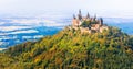 Most beautiful castles of Europe - Hohenzoller. Germany Royalty Free Stock Photo