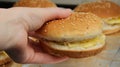 The most beautiful cheeseburger in your hand