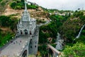 Most beautiful churches in the world. Sanctuary Las Lajas built in Colombia close to the Ecuador border