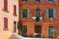 The most beautiful city hall of Roussillon in Provence,Luberon Royalty Free Stock Photo