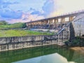 Most beautiful dam in Srilanka Royalty Free Stock Photo