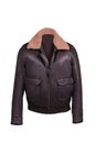 Most beautiful leather jacket dark brown color for girls