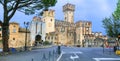 Medieval castles of Italy, Sirmione in Lago di Garda Royalty Free Stock Photo