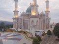 The most beautiful mosque in Sumatra, Turkish-style mosque, beautiful mosque, mosque on a hill Royalty Free Stock Photo