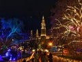 Christmas market Rathaus, Vienna, Austria Royalty Free Stock Photo