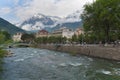 The most beautiful promenade in Merano is, however, the Tappeiner Trail Royalty Free Stock Photo