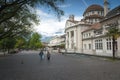 The most beautiful promenade in Merano is, however, the Tappeiner Trail Royalty Free Stock Photo