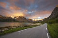 The most beautiful road to drive through during the midnight sun in northern Norway