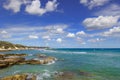 The most beautiful sandy beaches of Apulia. Salento coast: Frassanito Beach ITALY. Royalty Free Stock Photo