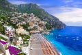 most beautiful scenic resort and town of Amalfi coast - Positano,Italy