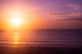 Most beautiful sea beach sunset twilight sky nature background Royalty Free Stock Photo