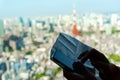 The most beautiful Viewpoint Tokyo tower in tokyo city ,japan