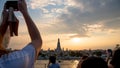 The most beautiful Viewpoint Wat Arun,Buddhist temple in Bangkok, Thailand