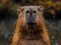 The most captivating aspect of the image is the of a capybara, the world\'s largest living rodent. Generative AI