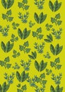 Most Colorful seamless pattern with leaves