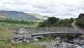 Bridge over Liza Beck leading to Whiteside, Lake District Royalty Free Stock Photo