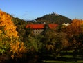 Most, Czech republic - October 24, 2020: castle of Hnevin