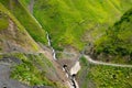 The most dangerous mountain road Georgia Tusheti,