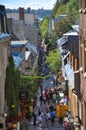 Rue du Petit-Champlain, Quebec City Royalty Free Stock Photo