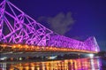 Most Famous the Howrah bridge and the holly Ganga river in India