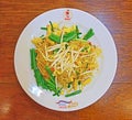 Most Famous Pad Thai Restaurant in Bangkok called Thip Samai as indicated on the plate itself