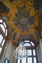 Italy Turin royal palace palazzo Madama beautiful roof of famous staircase