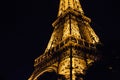 Midnight in Paris, Eiffel Tower Royalty Free Stock Photo