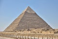 The famous pyramids of Egypt. Royalty Free Stock Photo