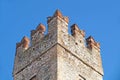 The most famous romanesque cathedral with the medieval tower detail