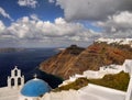 The Most Famous Santorini Island, Greece Royalty Free Stock Photo