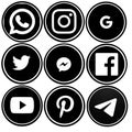 Famous social media icons