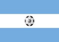 Argentina Flag with Soccer Ball