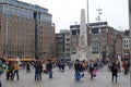 The most famous square in the Netherlands, Dam Square in Amsterdam