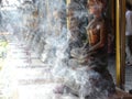 Interior of Gangaramaya Temple, Colombo, Sri Lanka