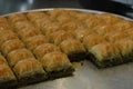 The most famous Turkish dessert, pistachio baklava