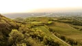 Kahlenberg in spring from above, Vienna, Austria Royalty Free Stock Photo