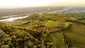 Kahlenberg in spring from above, Vienna, Austria Royalty Free Stock Photo